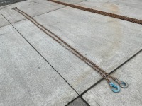 APPROX. 10m 13mm 2 LEGGED BROTHER, HOOKS & SHORTENERS