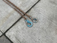 APPROX. 10m 13mm 2 LEGGED BROTHER, HOOKS & SHORTENERS - 2