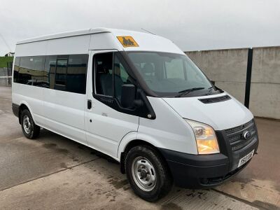 FORD TRANSIT T350 LWB 2.2 TDCI MEDIUM ROOF 13 SEATER MINIBUS 135PS