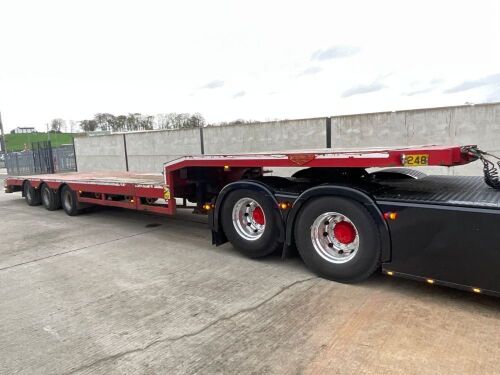 BROSHUIS 45ft EXTENDABLE TRI AXLE LOW LOADER ON AIR