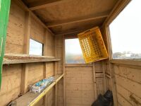 APPROX. 3ft x 3ft WOODEN SECURITY HUT / SHED - 8