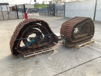 2No. STEEL TRACKS & SPROCKETS TO SUIT CAT 312 EXCAVATOR  - 10