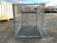 APPROX. 2000mm x 1550mm x 1800mm GALVANISED DOG PEN - 2