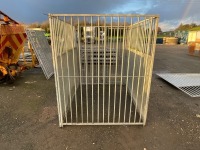 APPROX. 2000mm x 1550mm x 1800mm GALVANISED DOG PEN - 8