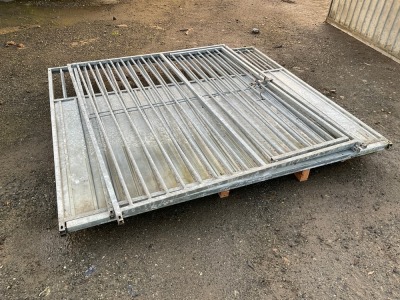 APPROX. 2000mm x 1550mm x 1800mm GALVANISED DOG PEN