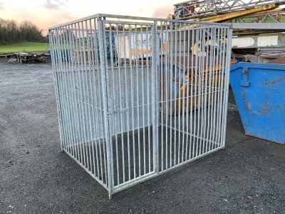 APPROX. 2000mm x 1550mm x 1800mm GALVANISED DOG PEN
