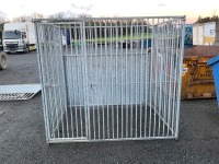 APPROX. 2000mm x 1550mm x 1800mm GALVANISED DOG PEN - 2
