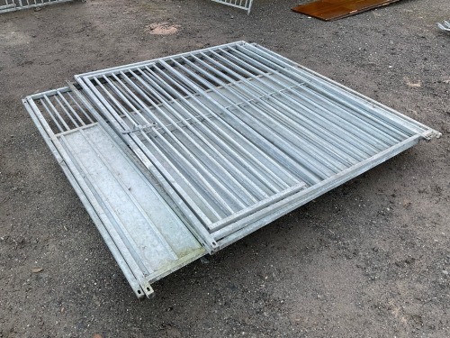 APPROX. 2000mm x 1550mm x 1800mm GALVANISED DOG PEN