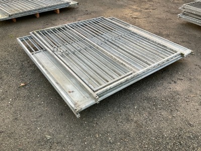 APPROX. 2000mm x 1550mm x 1800mm GALVANISED DOG PEN