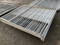 PALLET TO INC APPROX. 5No. 2000mm x 1800mm ASSORTED GALVANISED DOG PEN GATES - 2