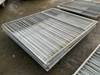 PALLET TO INC APPROX. 5No. 2000mm x 1800mm ASSORTED GALVANISED DOG PEN GATES - 3