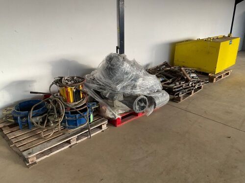 FUSION PIPE WELDER, ASSORTED PIPE FITTINGS & CLAMPS