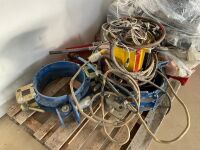 FUSION PIPE WELDER, ASSORTED PIPE FITTINGS & CLAMPS - 4