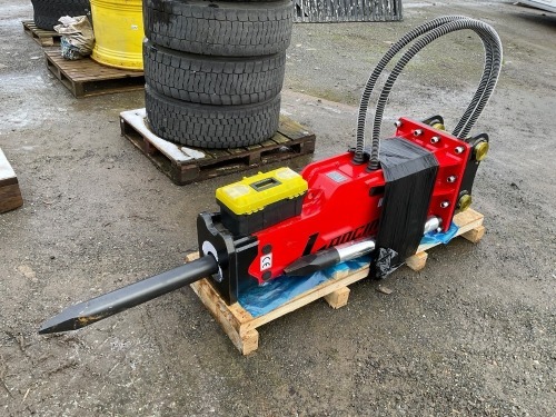 UNUSED LANCINI HM-1000 HYDRAULIC ROCK HAMMER TO SUIT 8 TON EXCAVATOR
