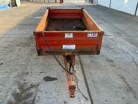 GRIFFITHS CM15 APPROX 7FT X 4FT SINGLE AXLE TIPPING TRAILER - 2