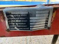 GRIFFITHS CM15 APPROX 7FT X 4FT SINGLE AXLE TIPPING TRAILER - 4