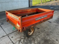 GRIFFITHS CM15 APPROX 7FT X 4FT SINGLE AXLE TIPPING TRAILER - 9