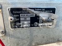 IFOR WILLIAMS APPROX. 12ft 7" x 6ft 3" TWIN AXLE 3500KG PLANT TRAILER - 12
