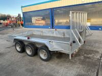 APPROX. 12ft x 6ft MCM 3000KG TRI AXLE PLANT TRAILER  - 11