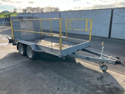 INDESPENSION APPROX. 12FT X 6FT4" 3.5 TON TWIN AXLE PLANT TRAILER