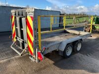 INDESPENSION APPROX. 12FT X 6FT4" 3.5 TON TWIN AXLE PLANT TRAILER - 8