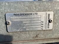 INDESPENSION APPROX. 12FT X 6FT4" 3.5 TON TWIN AXLE PLANT TRAILER - 11
