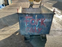 CONQUIP 1200 LITRE AUTO LOCK FORKLIFT TIPPING SKIP - 4