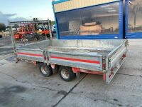 APPROX. 11ft x 6ft BRIAN JAMES TWIN AXLE 2700KGS DROPSIDE TRAILER - 5
