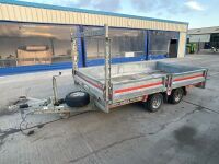 APPROX. 11ft x 6ft BRIAN JAMES TWIN AXLE 2700KGS DROPSIDE TRAILER - 15