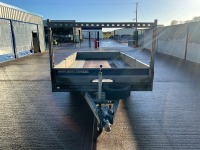 BRIAN JAMES T-02-T APPROX. 14FT 10" X 6FT 11" 3.5 TON TWIN AXLE DROPSIDE TRAILER  - 2