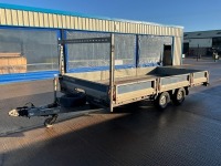 BRIAN JAMES T-02-T APPROX. 14FT 10" X 6FT 11" 3.5 TON TWIN AXLE DROPSIDE TRAILER  - 3