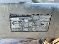 BRIAN JAMES T-02-T APPROX. 14FT 10" X 6FT 11" 3.5 TON TWIN AXLE DROPSIDE TRAILER  - 13