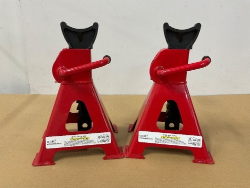 2No. UNUSED 3 TON AXLE STANDS