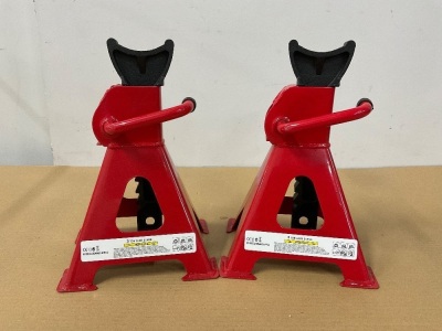 2No. UNUSED 3 TON AXLE STANDS