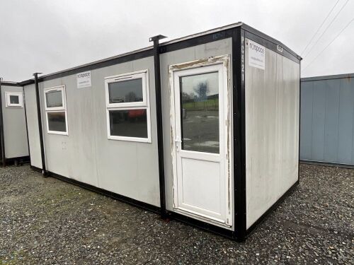 APPROX. 22ft x 9ft OPEN PLAN STEEL CLAD OFFICE 