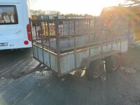 APPROX. 8ft x 4ft TWIN AXLE MESH SIDE TRAILER  - 2