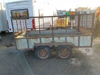 APPROX. 8ft x 4ft TWIN AXLE MESH SIDE TRAILER  - 3