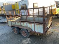 APPROX. 8ft x 4ft TWIN AXLE MESH SIDE TRAILER  - 4