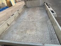 APPROX. 12ft x 6ft NUGENT TWIN AXLE 3500KGS PLANT TRAILER - 6
