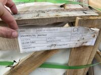 WOODEN CRATE TO INC. 29No. UNUSED SILVER GRANITE STEP RISERS 1000 x 200 x 75mm - 3