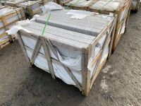 WOODEN CRATE TO INC. 29No. UNUSED SILVER GRANITE STEP RISERS 1000 x 200 x 75mm - 5
