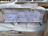 WOODEN CRATE TO INC. APPROX. 632No PIECES OF SILVER GRANITE COBBLES 150mm x 100mm x 50mm - 4