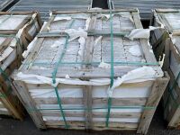 WOODEN CRATE TO INC. APPROX. 600No PIECES OF SILVER GRANITE COBBLES 180mm x 100mm x 50mm