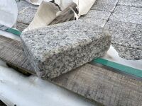 WOODEN CRATE TO INC. APPROX. 800No PIECES OF SILVER GRANITE COBBLES 120mm x 100mm x 50mm - 2