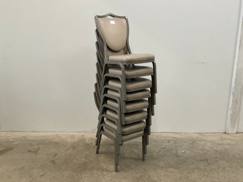 8No. BANQUETING/ STACKING CHAIRS