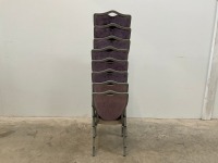 8No. BANQUETING/ STACKING CHAIRS - 2