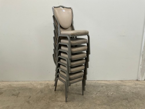 8No. BANQUETING/ STACKING CHAIRS