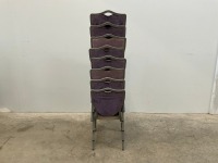 8No. BANQUETING/ STACKING CHAIRS - 2