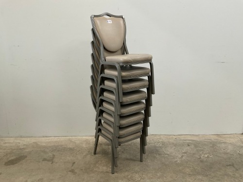 8No. BANQUETING/ STACKING CHAIRS
