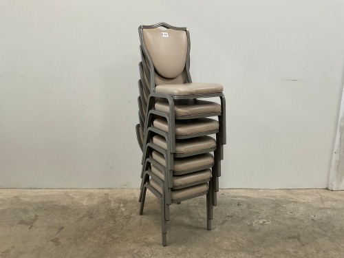7No. BANQUETING/ STACKING CHAIRS
